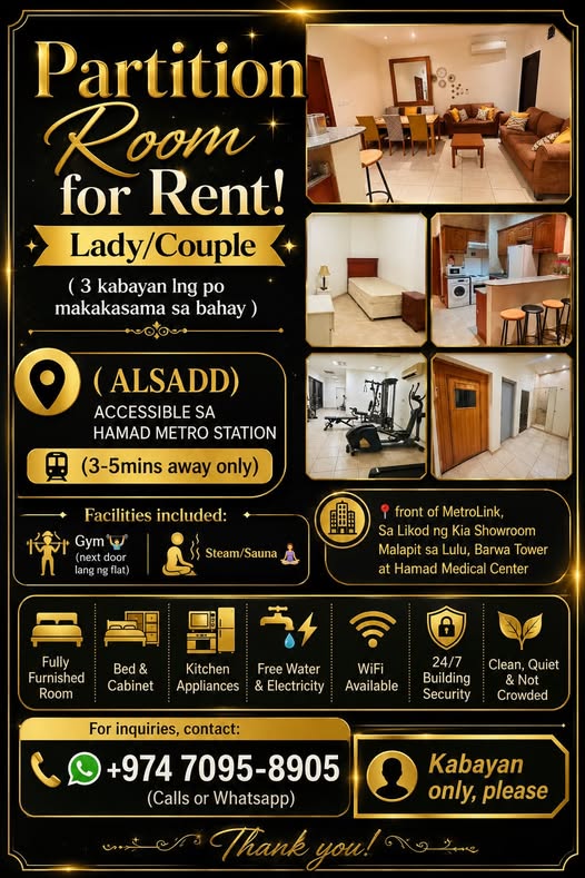 ROOM unit for rent in Qatar