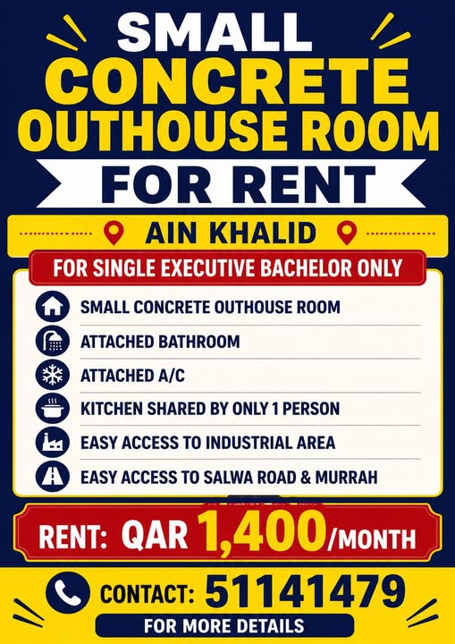 ROOM unit for rent in Qatar