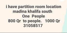 1BHK unit for rent in Qatar